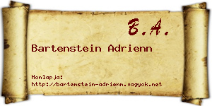 Bartenstein Adrienn névjegykártya