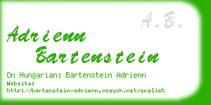 adrienn bartenstein business card